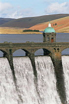 Craig Goch reservoir and dam, Wales, UK