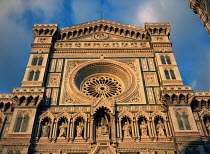 Neo-gothic facade of Duomo, Florence, Italy