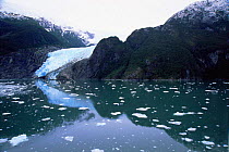 Garibaldi fjord with glacier, Beagle Channel, Chile