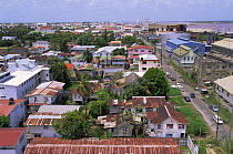 Aerial view of Georgetown, Guyana