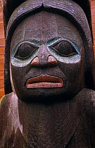 Indian totem pole Thingket, Alaska, USA