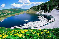 Glacial lake, Kuznetskii Alatay mountains Altai, Siberia, Russia