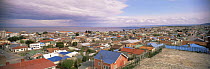View over rooftops of Punta Arenas, Chile