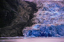Front edge of Sawyer Glacier, Tracey Arm, South East Alaska, USA