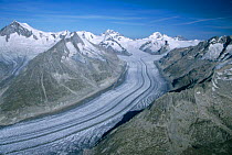 Aletsch glacier, Wallis, the Alps, Switzerland