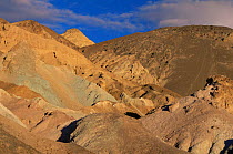 Artist's palette, green colour comes from decomposing mica, Badlands, Death Valley NP, California, USA