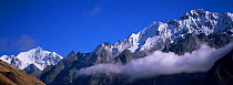 Langshisa-ri, Gangchenpo ridge, Langtang NP, Nepal view from Kyanging Gompa (3900m) 2004