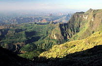 Simien Mountains NP landscape, Ethiopia, East Africa
