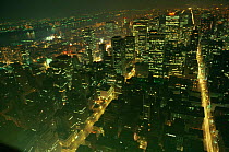 New York City at night, Midtown Manhattan, New York State, USA