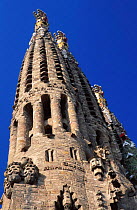 Sagrada Familia, Gaudi's unfinished cathedral, Barcelona, Spain