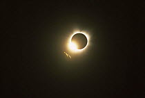 Beginning of total solar eclipse. 21st June 2001 Morombe, Madagascar