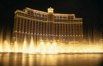 Hotel Belagio at night Las Vegas, Nevada, USA