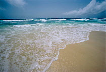 Beach landscape with storm clouds. Sal Island, Cape Verde Is, Atlantic ocean