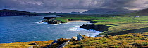 Panoramic view of the Dingle Peninsula, County Kerry, Republic of Ireland