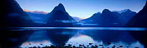Panoramic view across Milford Sound, South Island, New Zealand