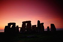 Stonehenge just before dawn. Wiltshire, UK
