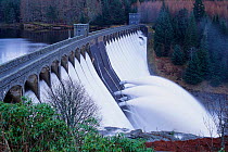Hydro electric dam on Loch Laggan, Scotland, UK