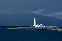 Eilean Musdile lighthouse, Sound of Mull, Scotland, UK