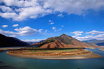First bend of the Yangtze river, Lijiang county, Yunnan province, China