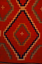 Navajo weaving detail close up, at Amerino Foundation, Arizona, USA