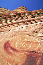Sandstone patterns in rock formations, Colorado Plateau, Utah, USA