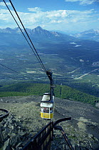 Jasper Tram way cable car up Whistler Mountain, Jasper National Park, Alberta, Canada