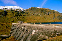 Hydro electric power dam, Glen Finglas, Perthshire, Scotland, UK
