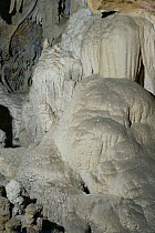 Sparkling calcite floor stone in Mountain Cow Maga Cave, Belize, Central America
