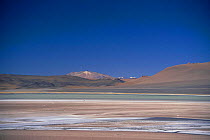 Looking down onto Altiplano near the Chile / Argentina border, San Pedro de Atacama Desert, Chile