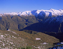 View from Farellones, 3000m, Andes, Chile, South America, June 1997