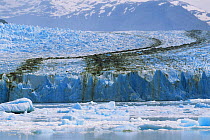 Uppsala Glacier showing medial moraine, Los Glaciares NP, Argentina, South America
