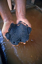 Bom Futuro open cast tin mine, raw product with sludge before separation, Rondonia State, Brazil