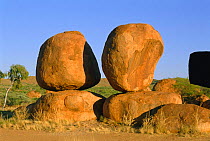Granite boulders at sunrise, Devils Marbles Conservation Reserve, NT, Australia Northern