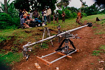 Antcam used to film 'Killer Ants' for television, Tanzania, East Africa 2002