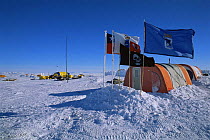 Chilean base with tents and campsite, Patriot Hills, Antarctica