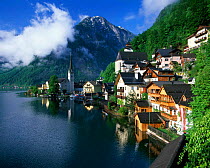 Hallstatt on lakeside, Salzammergut, Switzerland, Europe