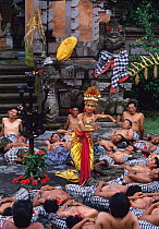 Princess Sita performing in the famous Balinese Kecak Dance, Bali, Indonesia. Model Released