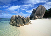 Anse Source d'Argent Beach La Digue Island with granite boulders, Seychelles, Indian Ocean