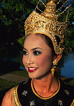 Traditional Thai Dancer portrait, Sukhothai, Bangkok, Thailand, South East Asia
