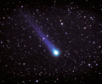 Y-12003 Hyakutake Comet moving across night sky