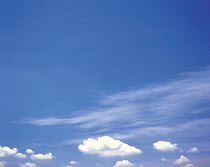 Y-2107 Cirrus clouds in blue sky