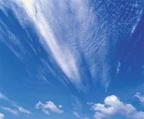 Y-4003 Cirrus clouds in blue sky