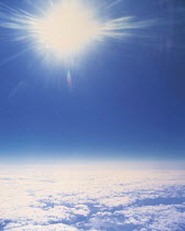 Y-9204 Sun shining above cloud level