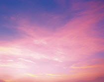 Y-7603 Soft pastel colours in evening sky at sunset