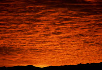Y-8803 Cloud formation in sunset sky above Death Valley NP, California, USA
