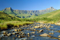 View of Tugela river and Amphitheatre, Royal Natal NP, KZN, South Africa