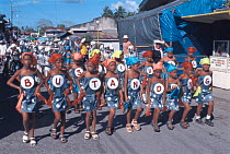 Dancers at Whale shark festival, Donsol, Philippines. 2002