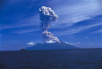 Volcano eruption, Sangihe Talaud Islands, Sulawesi, Indonesia
