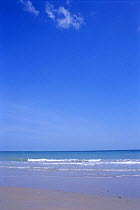 Beach, sea and sky, Crab Is, Cape York peninsula, Queensland, Australia