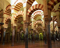 Inside the Muslim Mesquita Mosque, Cordoba, Andalucia